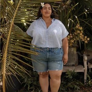 MADEWELL Plus HIGH RISE Mid Length
DENIM Shorts GOSFORD Wash TENCEL
Lyocell 18w